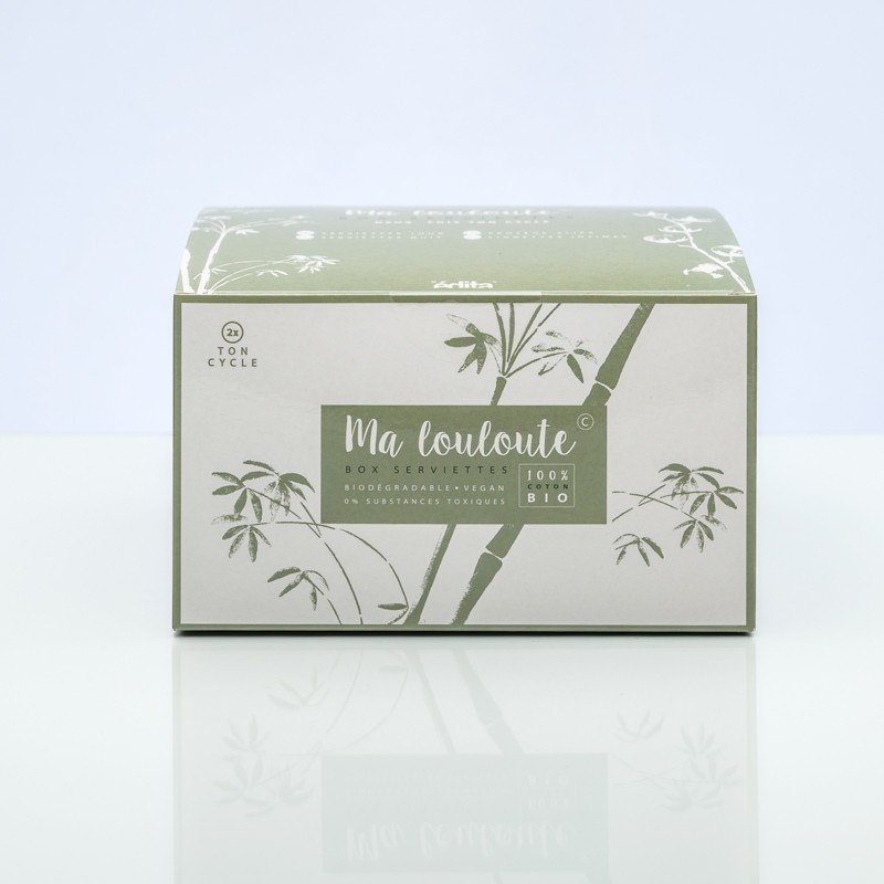 BOX serviettes périodiques 100% BIO- 2X ton cycle menstruel - livraison en 48H | Ma Louloute