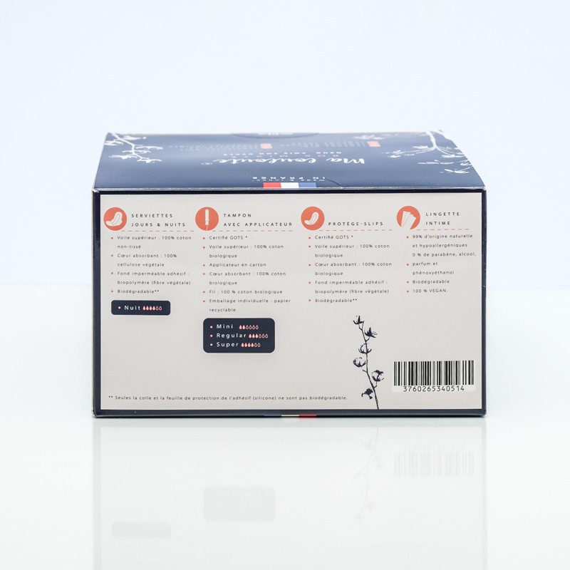BOX Tampons 100% BIO 2X ton cycle menstruel | MA LOULOUTE
