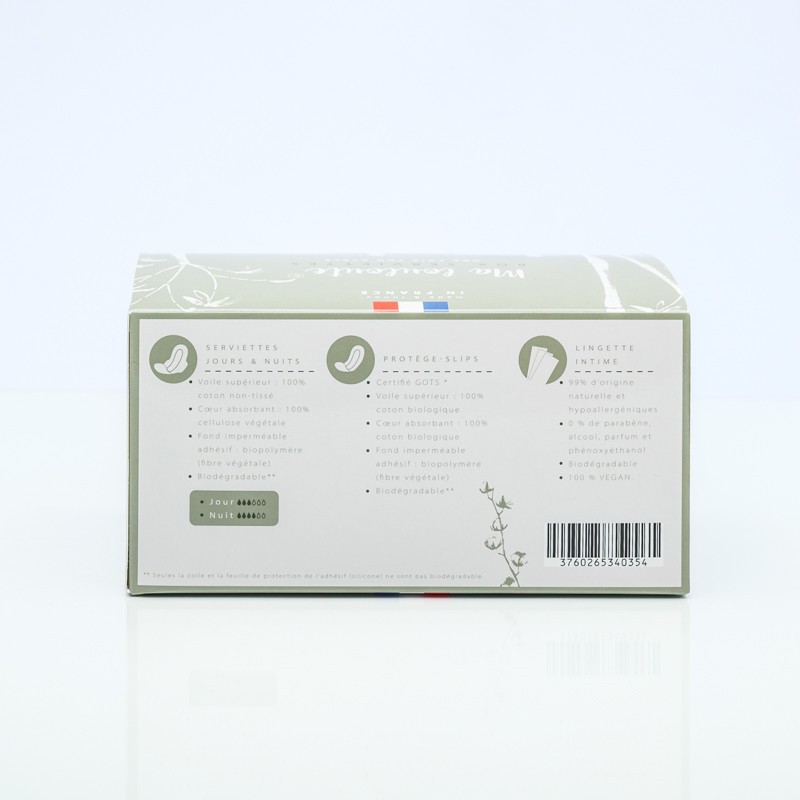 BOX serviettes périodiques 100% BIO- 1X ton cycle menstruel - livraison en 48H | Ma Louloute